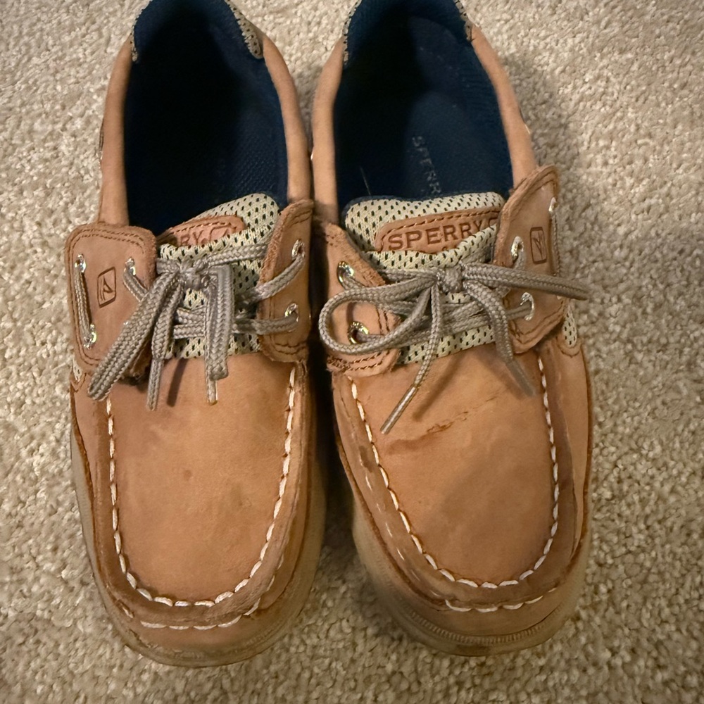 Sperry Kids Brown Moccasins
